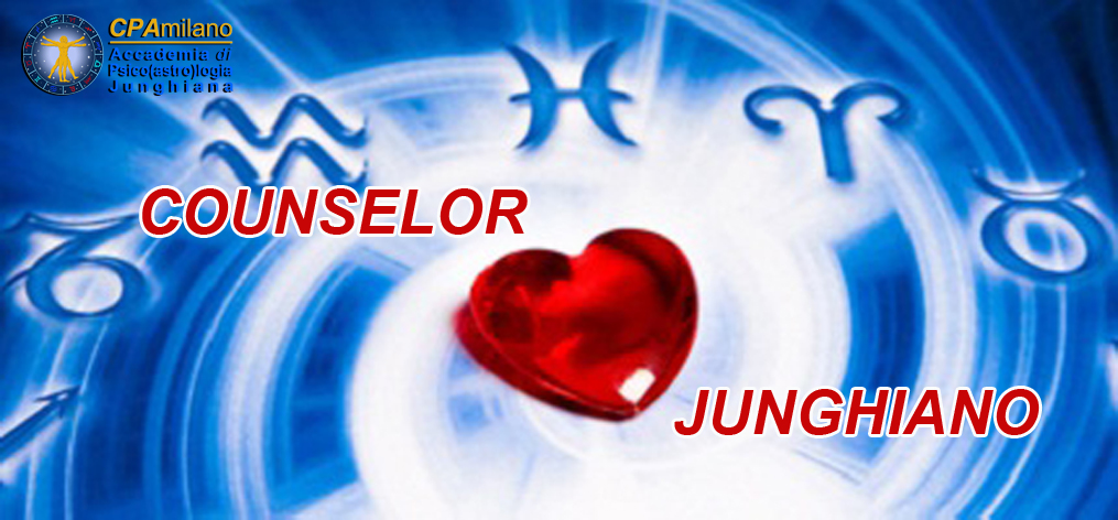 astrological background with a red glass heart shaped in center