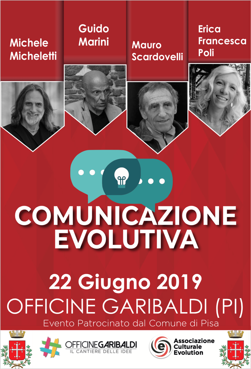 Intervento al convegno "Comunicazione evolutiva" con Erica F. Poli @ Officine Garibaldi – Pisa, via Gioberti 39