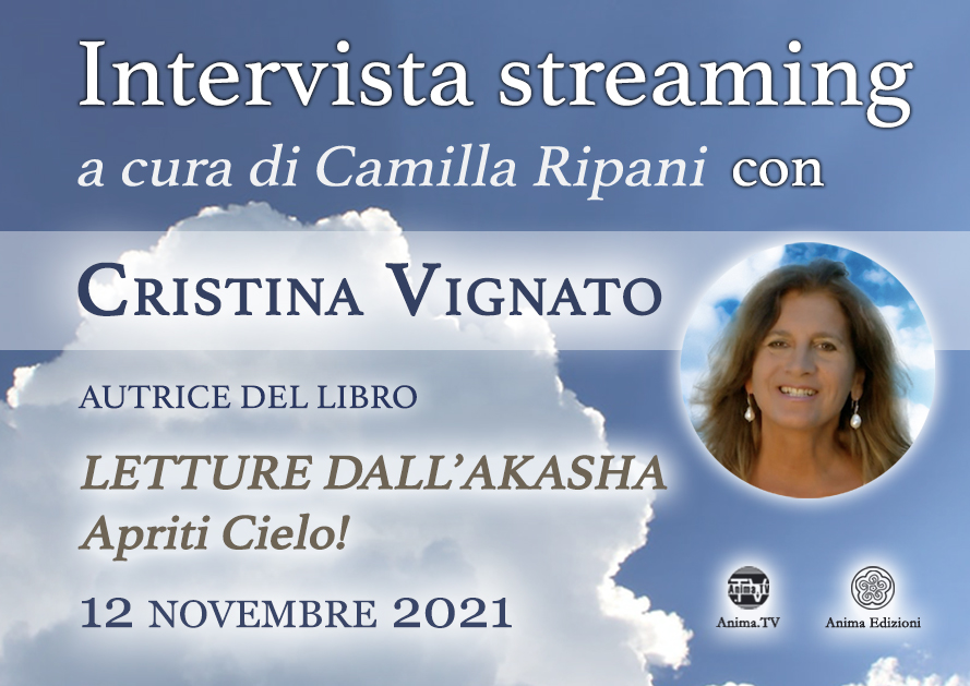 Intervista streaming con Cristina Vignato – Letture dall'Akasha @ Diretta streaming