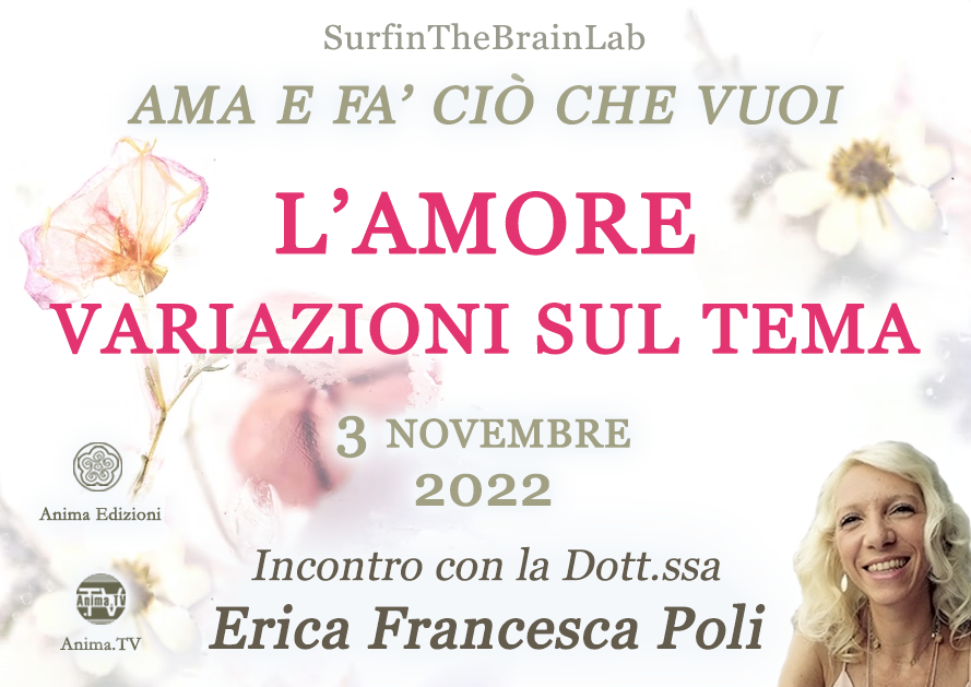 L'amore: variazioni sul tema – Incontro con Erica F. Poli (Diretta streaming + Dal vivo) @ Diretta streaming + Live (dal vivo)