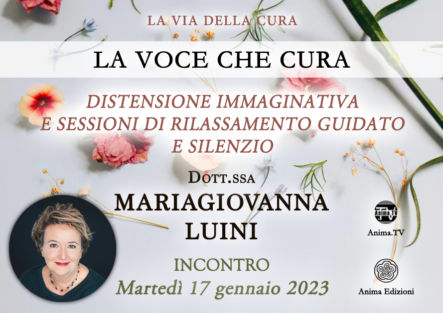 La voce che cura – Incontro con MariaGiovanna Luini (Diretta streaming + Dal vivo) @ Diretta streaming + Live (dal vivo)