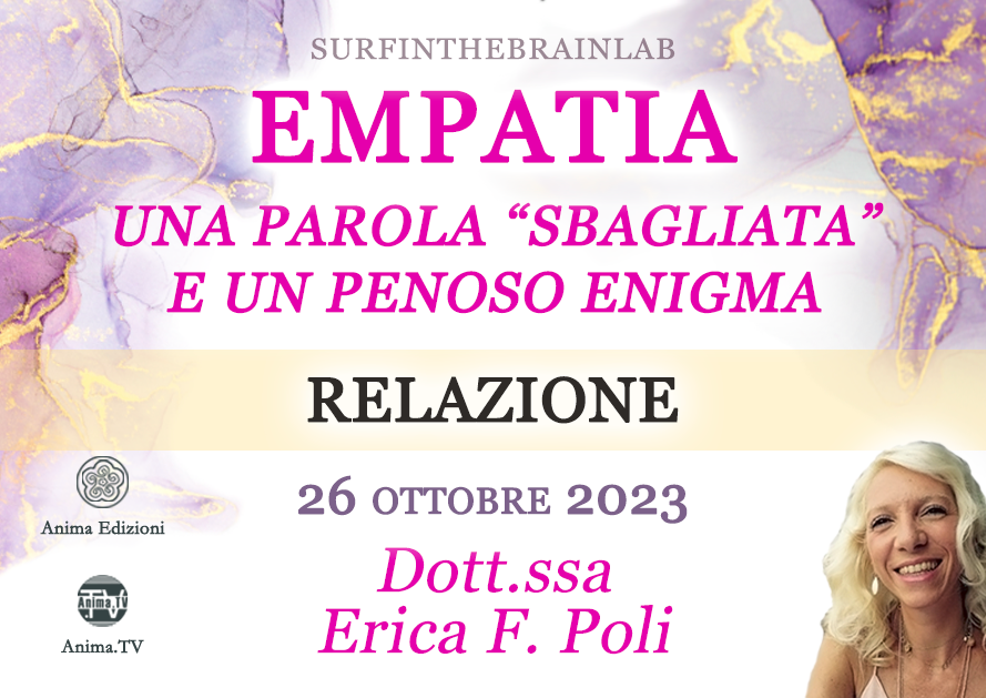 Relazione (Empatia) – Incontro con Erica F. Poli (Diretta streaming + Dal vivo) @ Diretta streaming + Live (dal vivo)