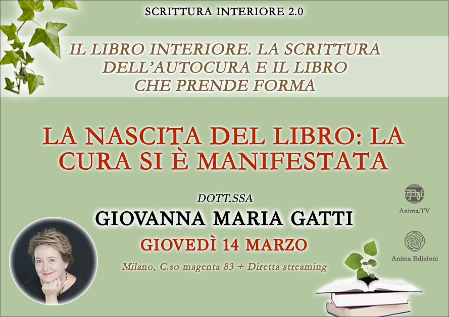 La nascita del libro: la cura si è manifestata – Incontro con Giovanna Maria Gatti @ Diretta streaming + Live (dal vivo)