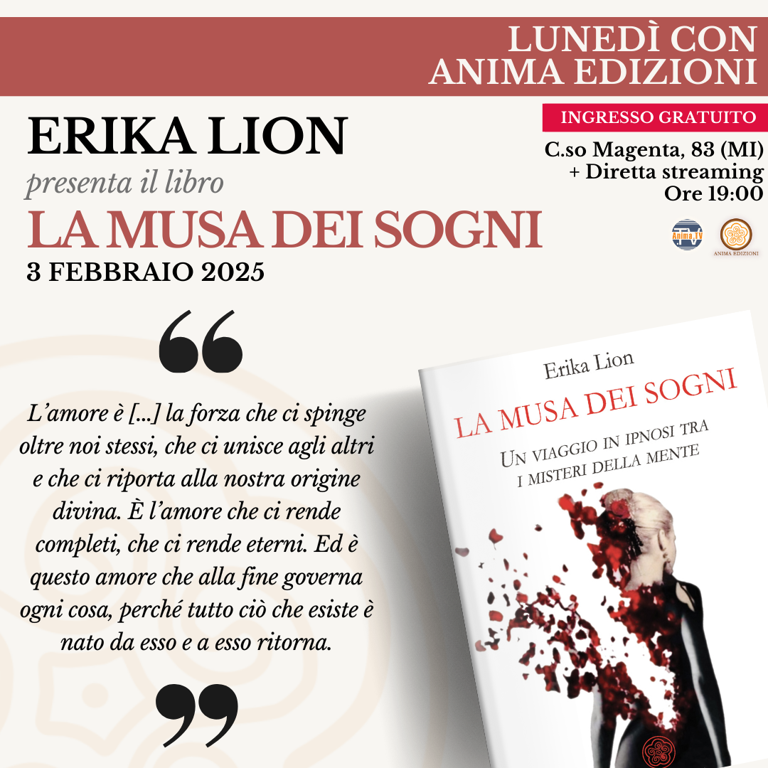 La Musa dei Sogni – Presentazione libro con Erika Lion (Diretta streaming + Dal vivo)