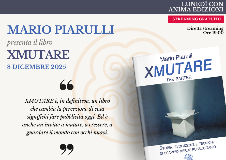 Xmutare – Presentazione libro con Mario Piarulli (Diretta streaming)