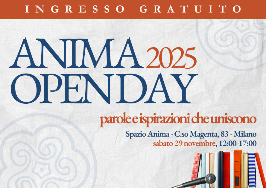 Anima Open Day 2025 allo Spazio Anima di Milano – giornata di parole e ispirazioni che uniscono