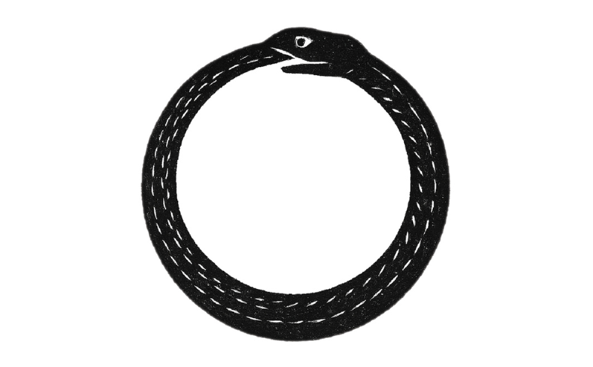 Simbolo dell’Uroboros – immagine dal libro Uroboros di Matteo Varalli