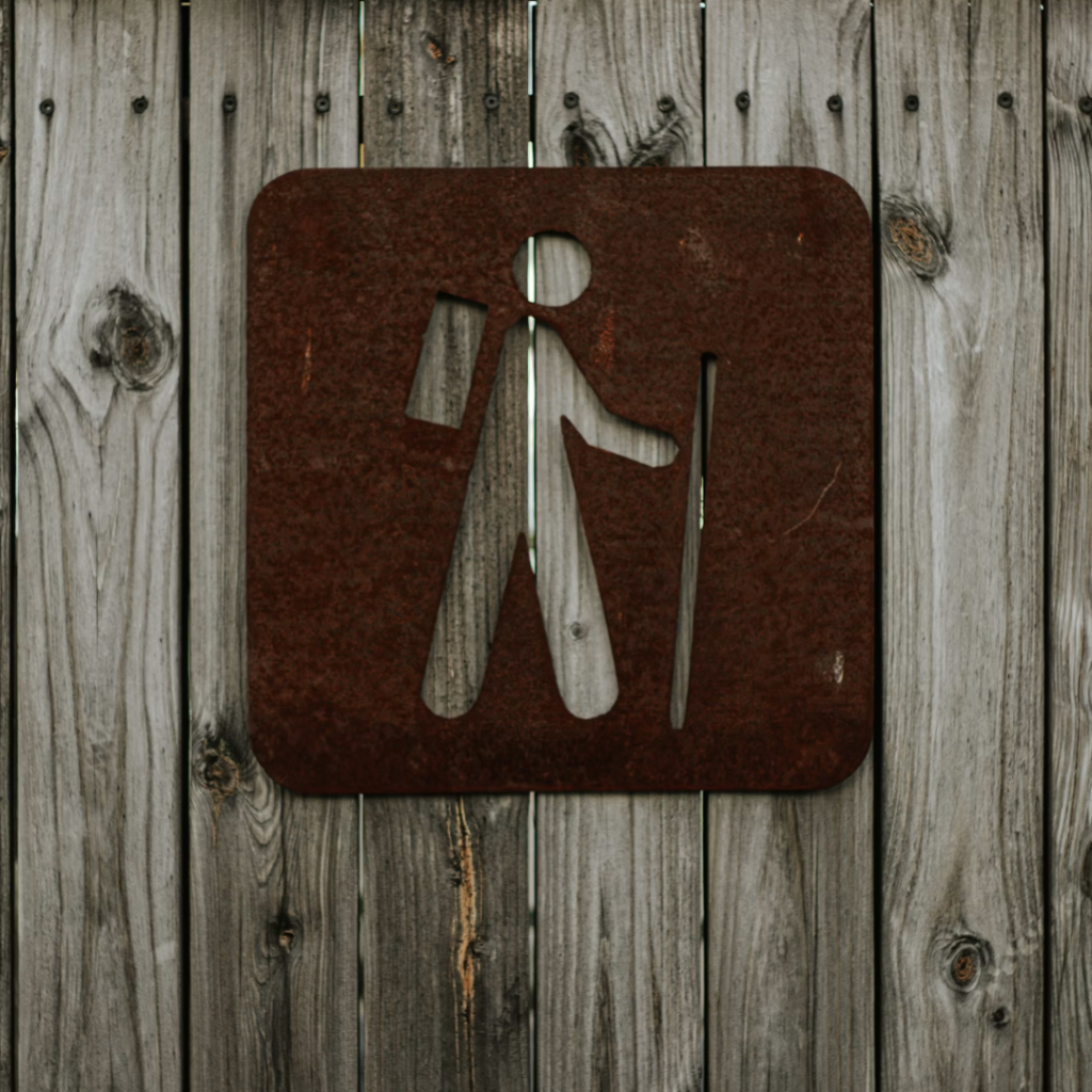 un segno su un muro di legno di Brice Cooper (@brice_cooper18)